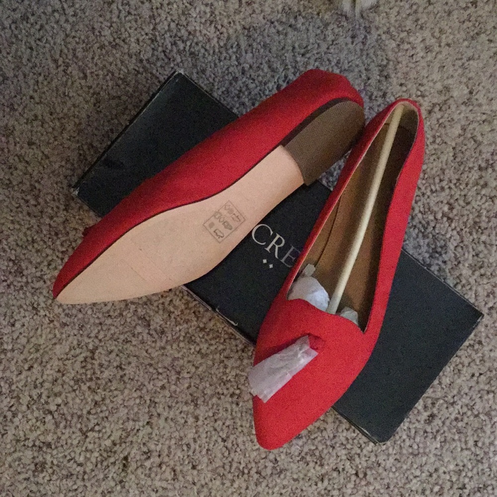 J Crew red flats